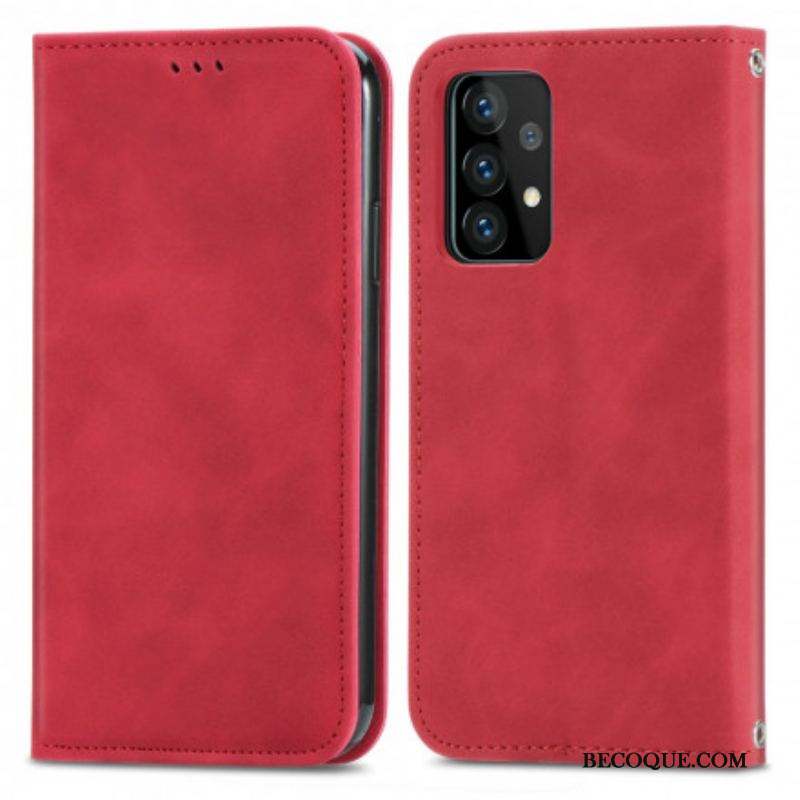 Flip Cover Samsung Galaxy A52 4G / A52 5G / A52s 5G Effet Cuir Chic