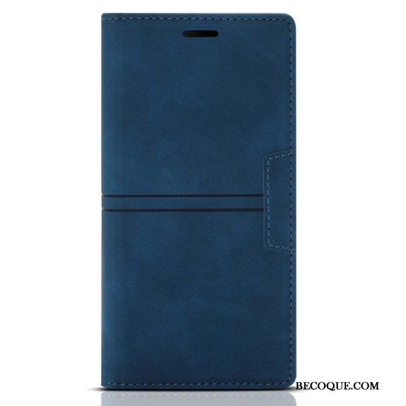 Flip Cover Samsung Galaxy A54 5G Style Cuir Couture