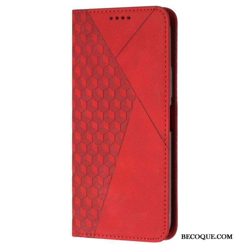 Flip Cover Samsung Galaxy A54 5G Style Cuir Motif 3D