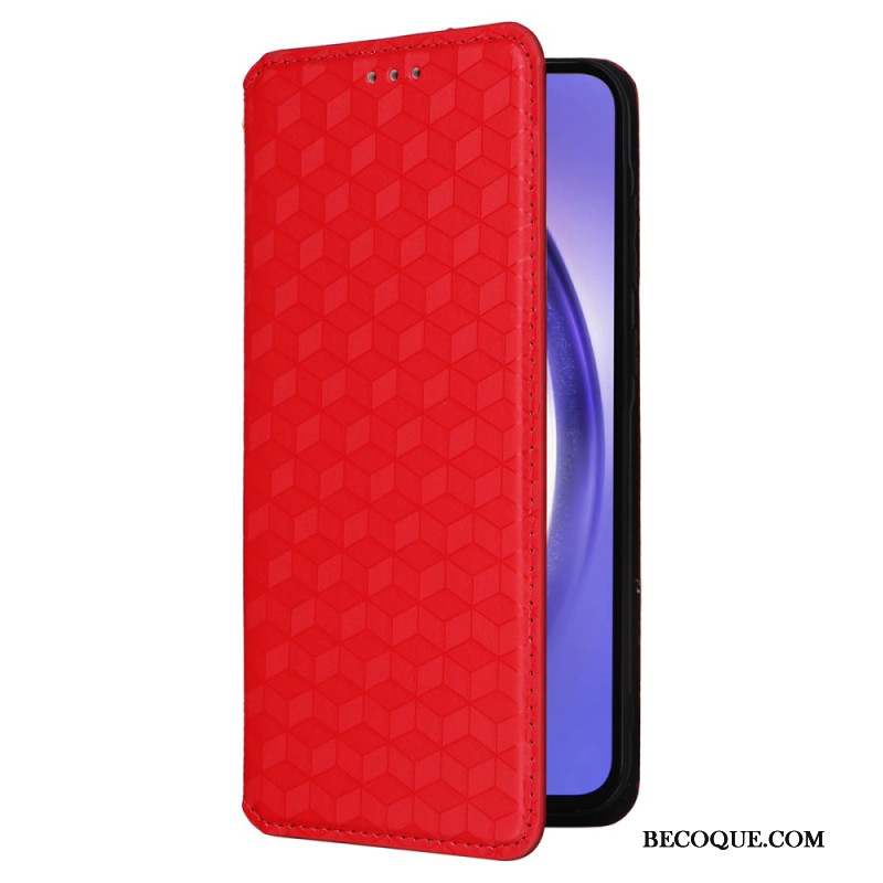 Flip Cover Samsung Galaxy A55 5G Losanges 3D