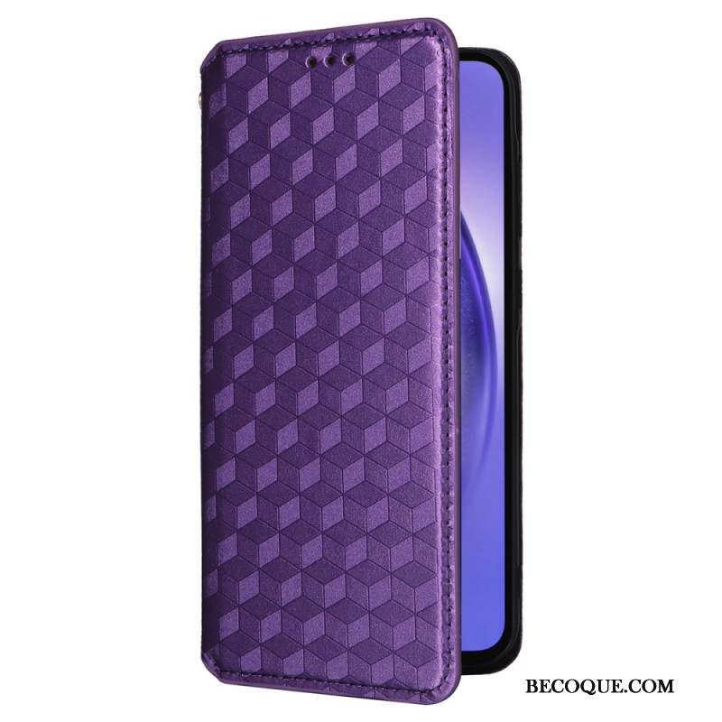 Flip Cover Samsung Galaxy A55 5G Losanges 3D