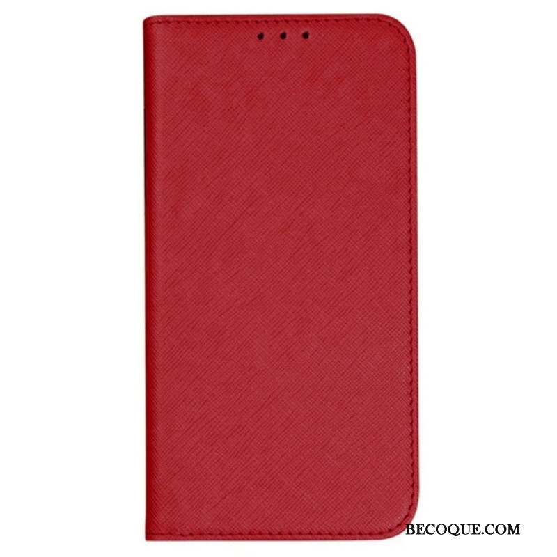 Flip Cover Samsung Galaxy M55 5G Texture Croisée