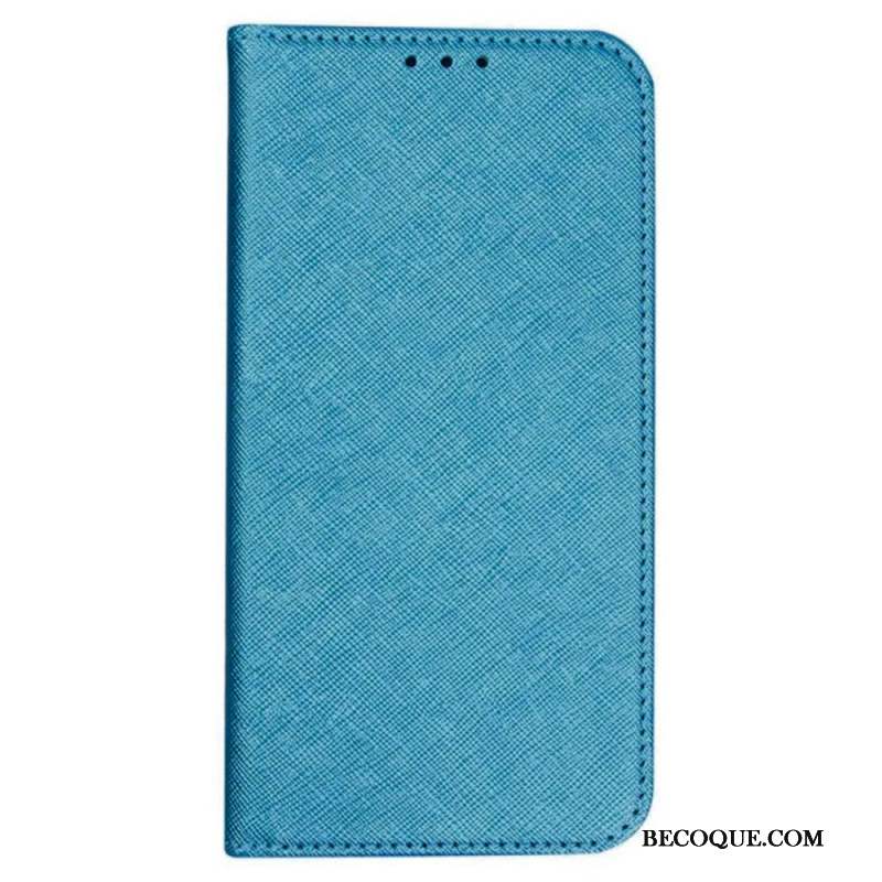 Flip Cover Samsung Galaxy M55 5G Texture Croisée