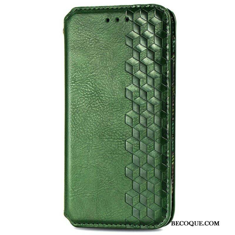 Flip Cover Samsung Galaxy S20 FE Simili Cuir Texture Diamant