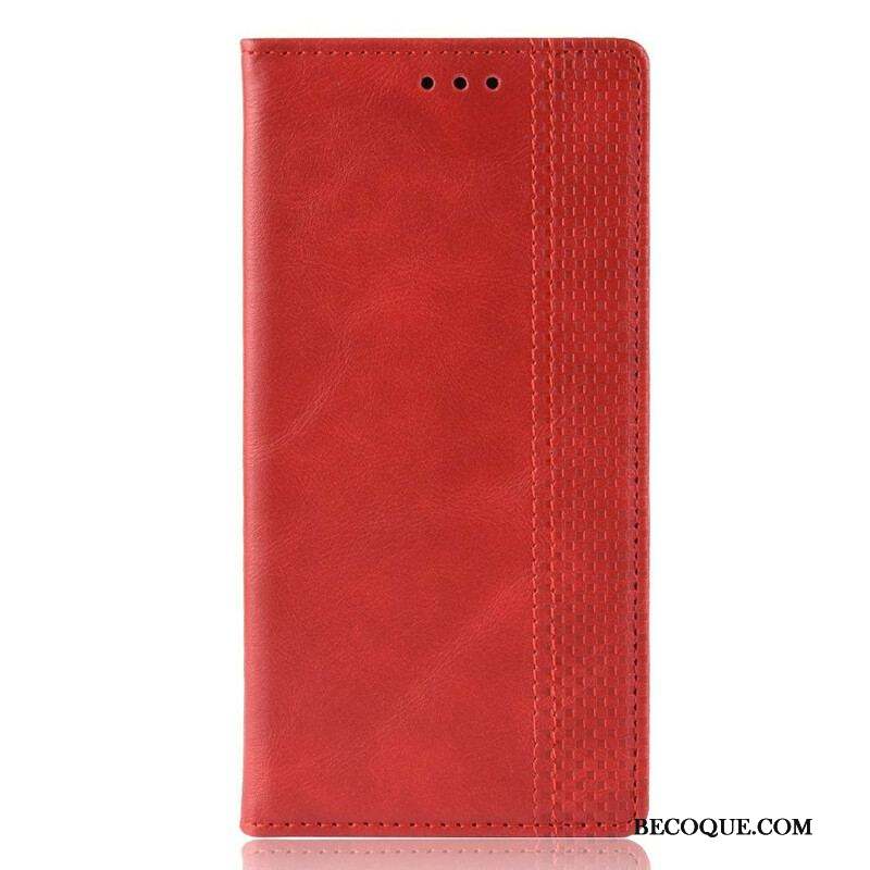 Flip Cover Samsung Galaxy S20 Plus / S20 Plus 5G Effet Cuir Vintage Stylisé