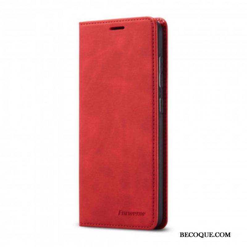 Flip Cover Samsung Galaxy S21 5G Effet Cuir FORWENW