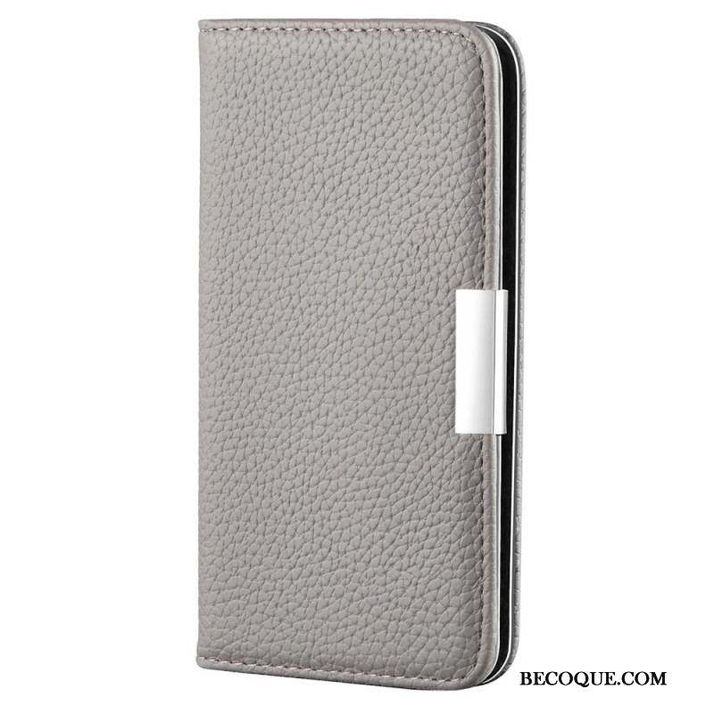 Flip Cover Samsung Galaxy S22 5G Simili Cuir Litchi Ultra Chic