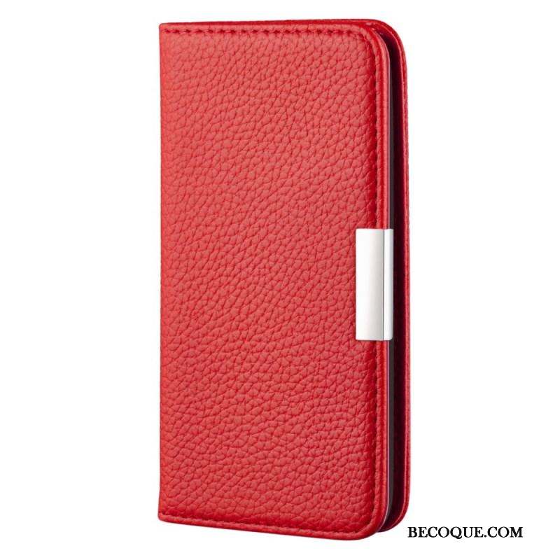 Flip Cover Samsung Galaxy S22 5G Simili Cuir Litchi Ultra Chic