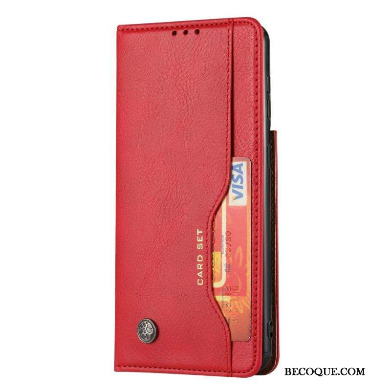 Flip Cover Samsung Galaxy S22 5G Simili Cuir Porte-Cartes