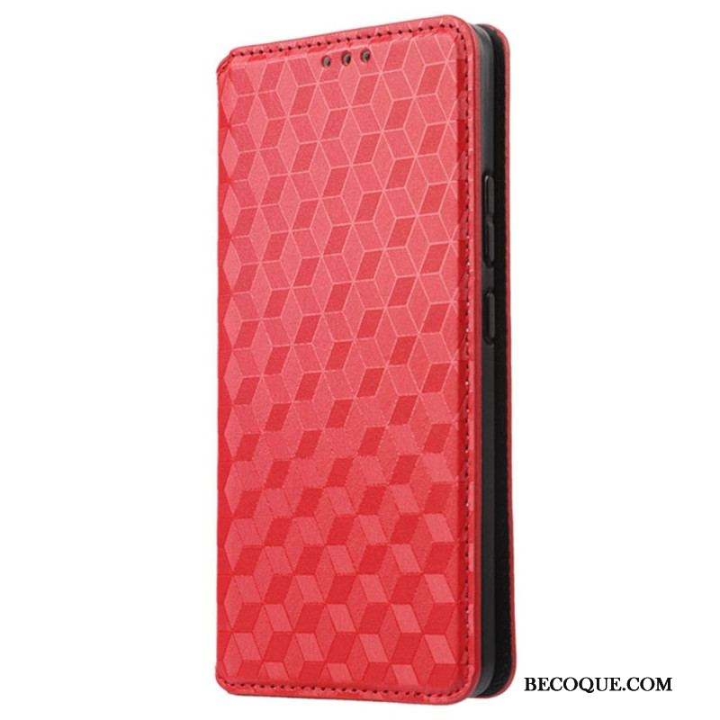 Flip Cover Samsung Galaxy S23 5G Motif 3D