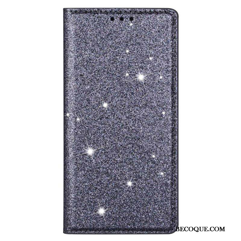 Flip Cover Samsung Galaxy S23 Ultra 5G Style Paillettes