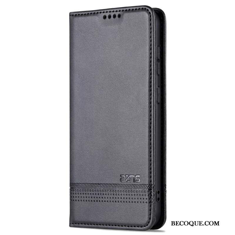 Flip Cover Samsung Galaxy S24 5G Effet Cuir AZNS