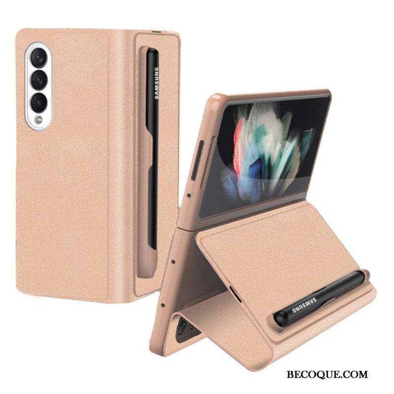 Flip Cover Samsung Galaxy Z Fold 3 5G Simili Cuir Porte-Stylet