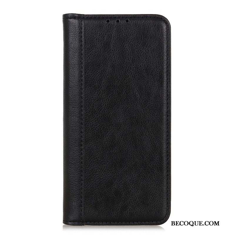 Flip Cover Sony Xperia 1 IV Cuir Fendu Classique