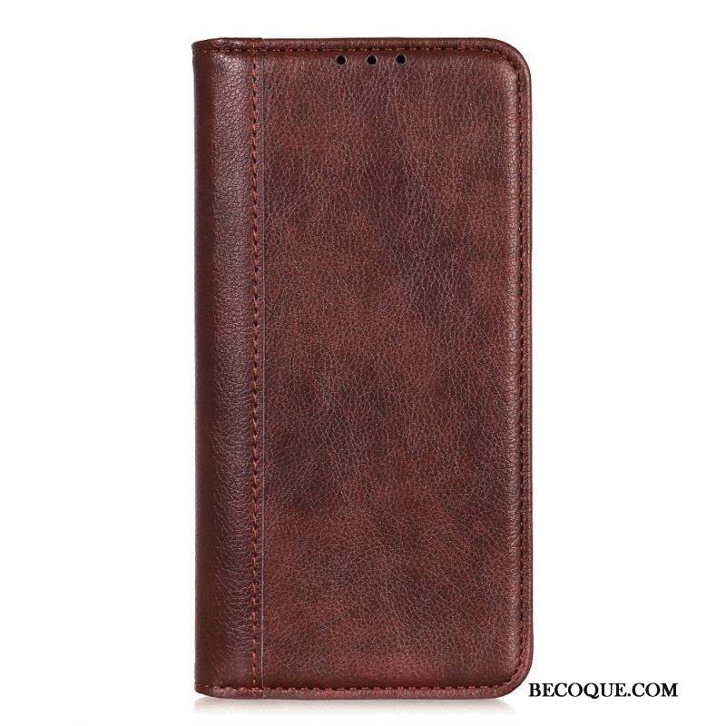 Flip Cover Sony Xperia 1 IV Cuir Fendu Classique