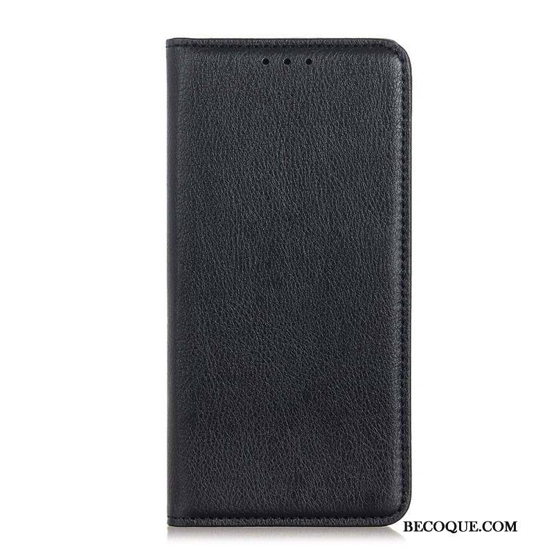 Flip Cover Sony Xperia 1 IV Cuir Fendu Litchi