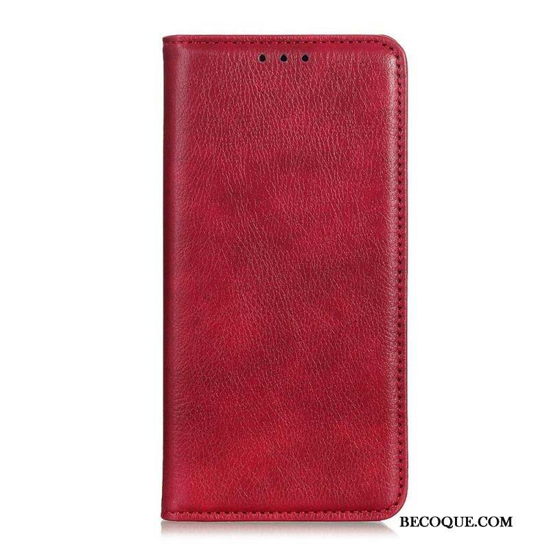 Flip Cover Sony Xperia 1 IV Cuir Fendu Litchi