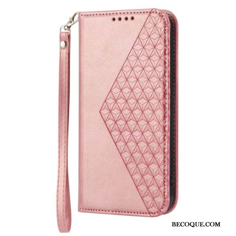 Flip Cover Sony Xperia 1 IV Style Cuir Motif 3D avec Lanière