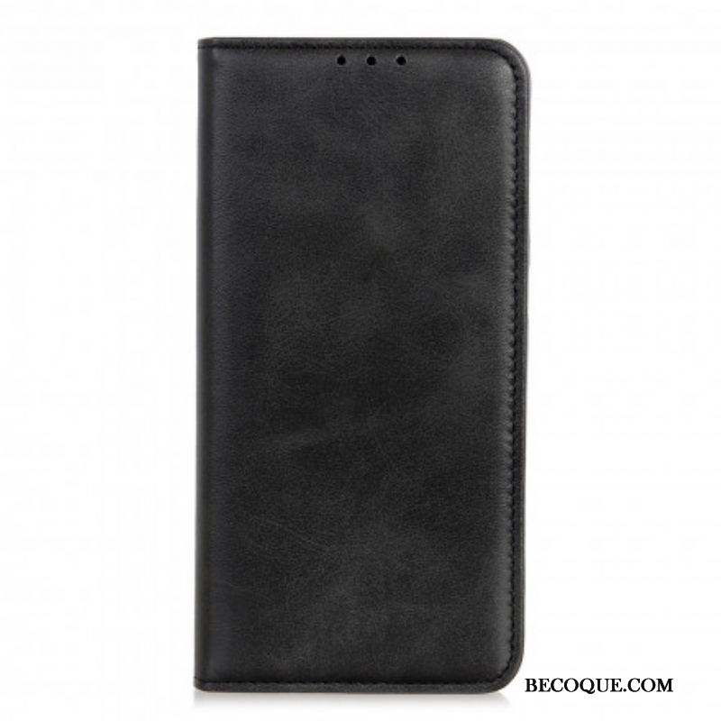 Flip Cover Sony Xperia 10 III Cuir Fendu Élégance