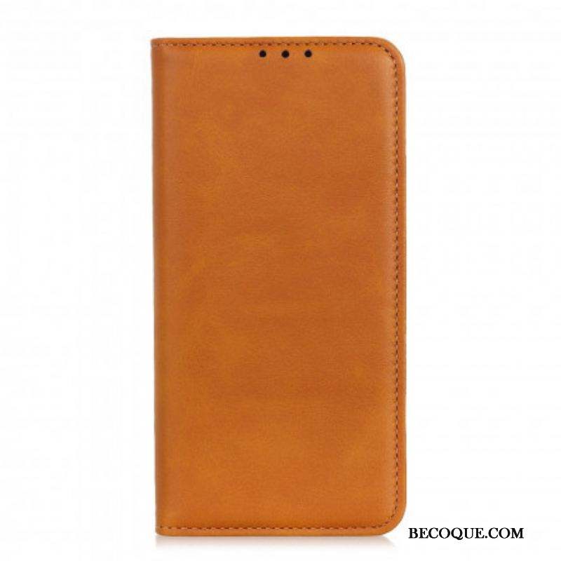 Flip Cover Sony Xperia 10 III Cuir Fendu Élégance