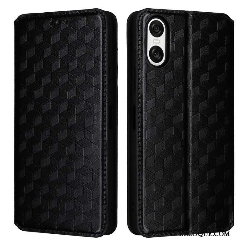 Flip Cover Sony Xperia 10 VI Losanges 3D