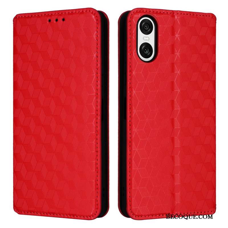 Flip Cover Sony Xperia 10 VI Losanges 3D