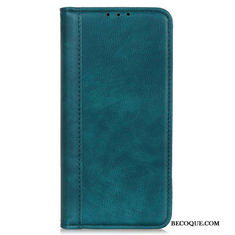 Flip Cover Sony Xperia 5 IV Cuir Fendu