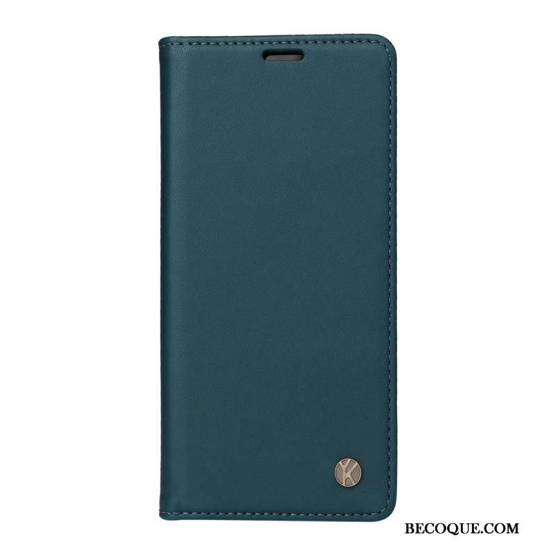 Flip Cover Xiaomi 14 Pro Style Cuir YIKATU