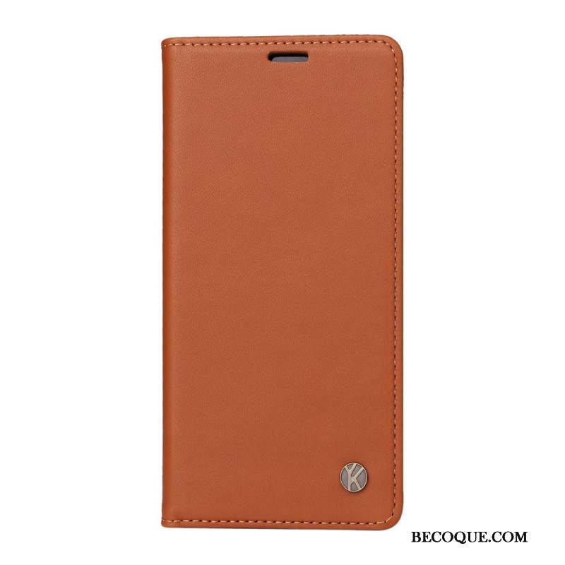 Flip Cover Xiaomi 14 Pro Style Cuir YIKATU