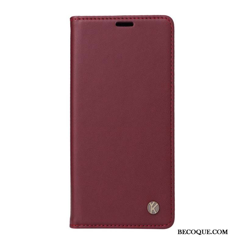 Flip Cover Xiaomi 14 Pro Style Cuir YIKATU