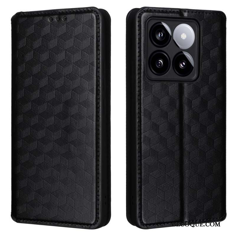 Flip Cover Xiaomi 14T Cubes 3D