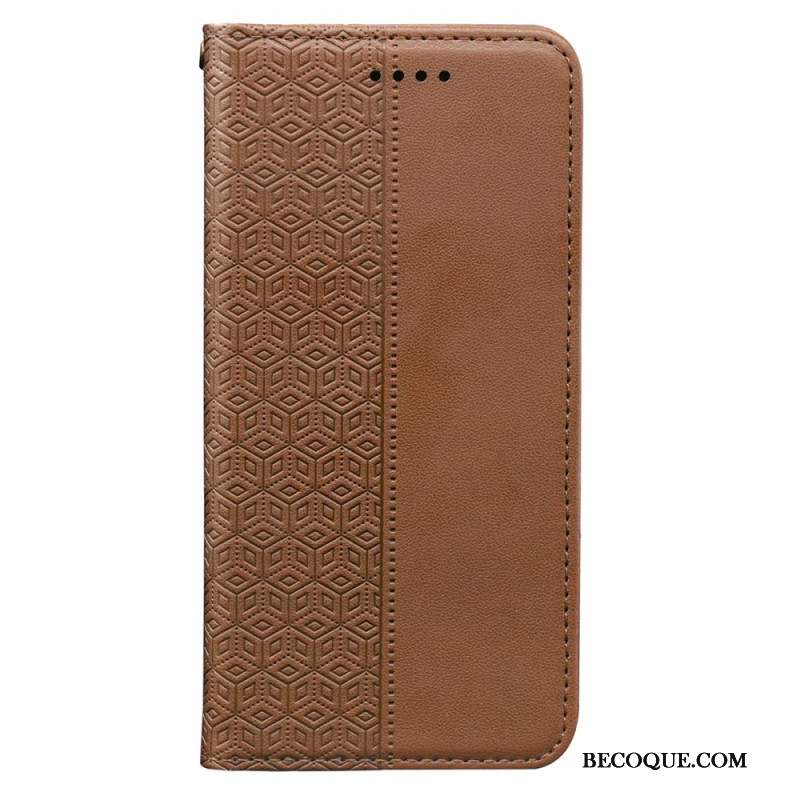 Flip Cover Xiaomi 14T Motif Quadrillé