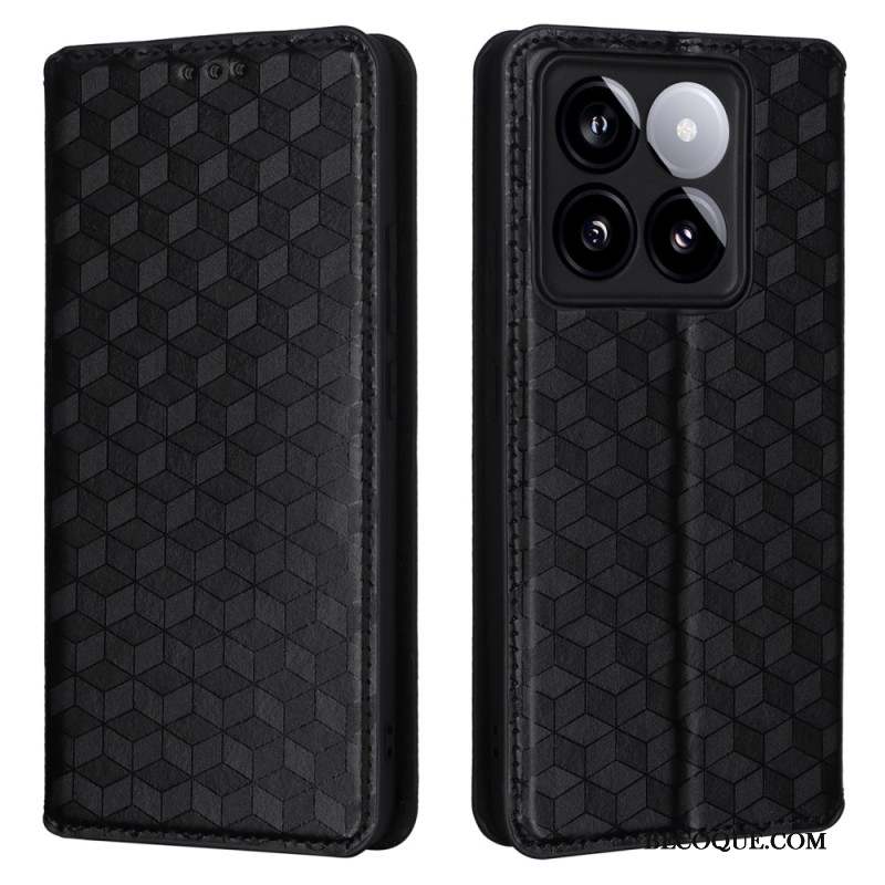 Flip Cover Xiaomi 14T Pro Cubes 3D