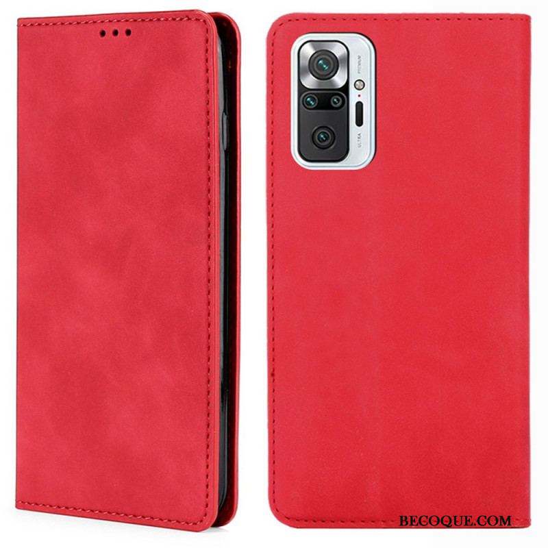 Flip Cover Xiaomi Redmi Note 10 Pro Skin-Touch Classique