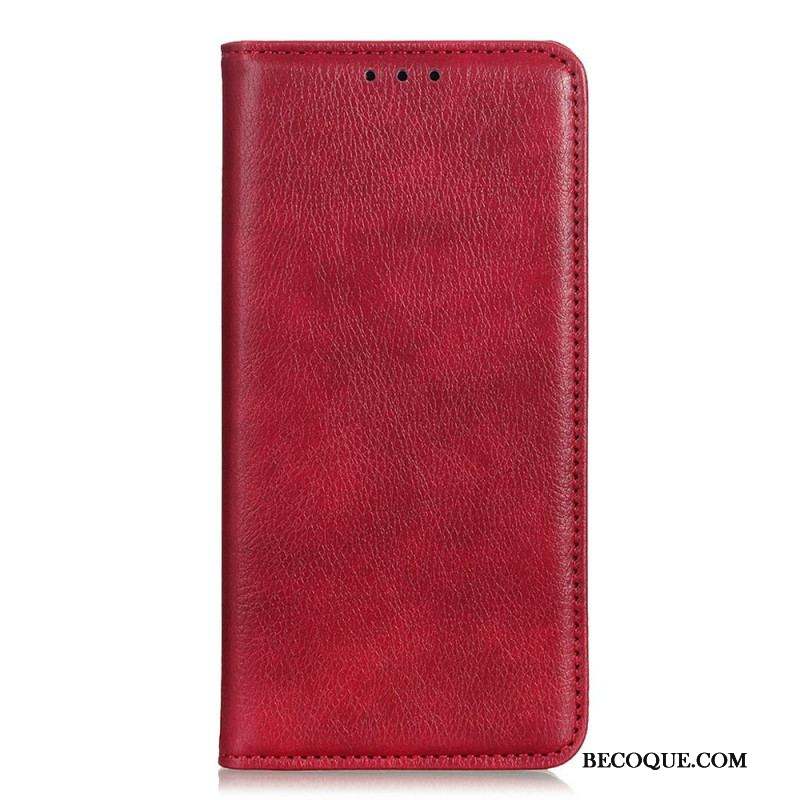 Flip Cover Xiaomi Redmi Note 11 / 11s  Cuir Litchi Fendu Texture