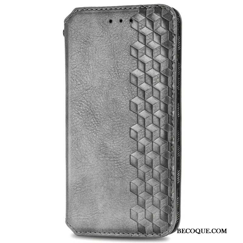 Flip Cover Xiaomi Redmi Note 11 / 11s Effet Cuir Texture Diamant