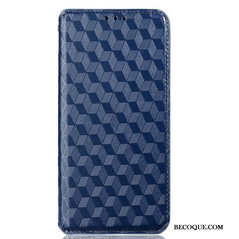 Flip Cover Xiaomi Redmi Note 11 Pro Plus 5G Effet Cuir Texture 3D