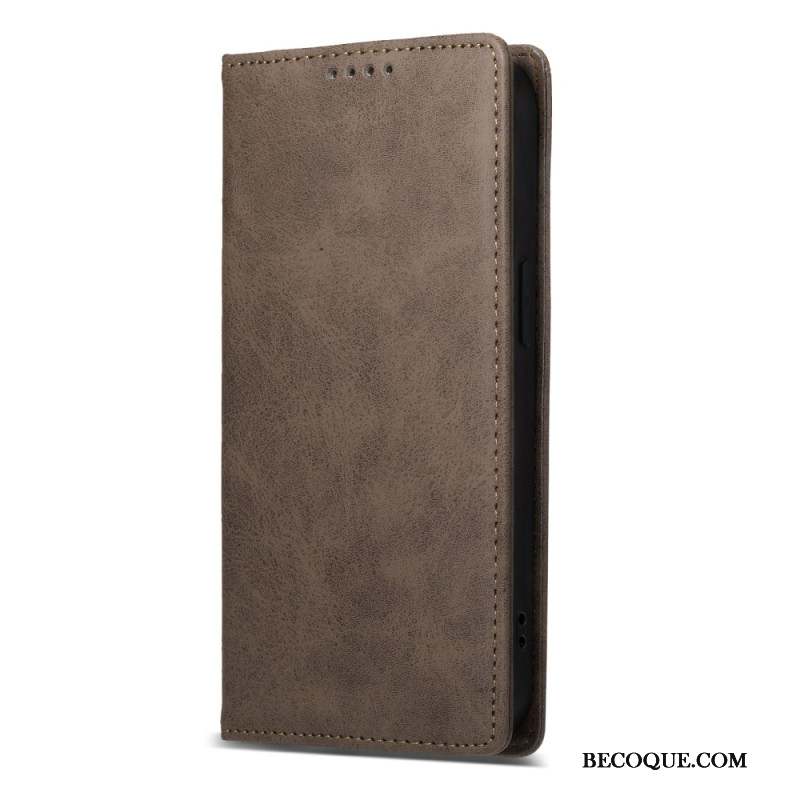 Flip Cover Xiaomi Redmi Note 13 4G Effet Cuir Classique