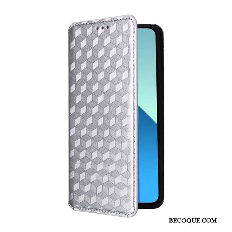 Flip Cover Xiaomi Redmi Note 13 4G Losanges 3D