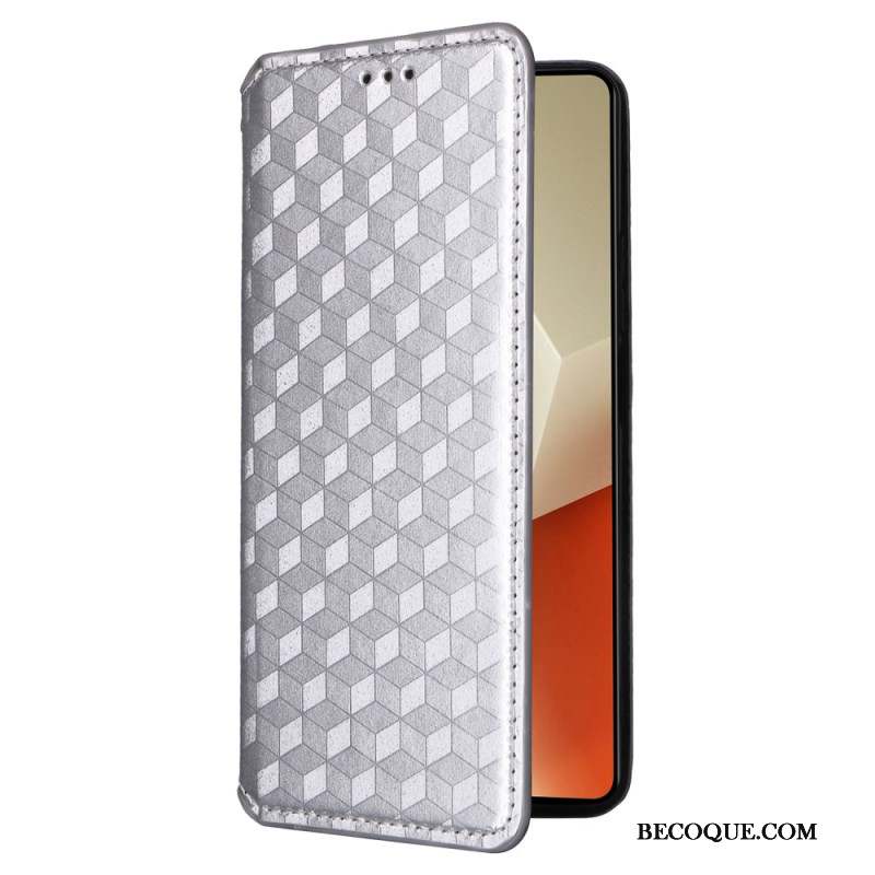 Flip Cover Xiaomi Redmi Note 13 5G Cubes 3D