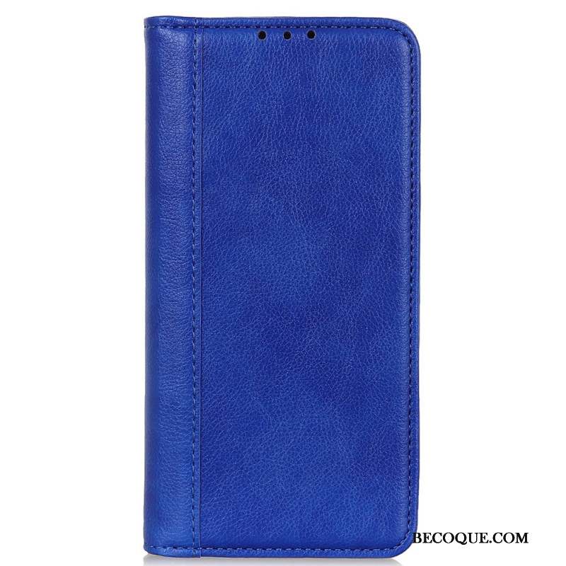 Flip Cover Xiaomi Redmi Note 13 Pro 4G / Poco M6 Pro 4G Cuir Fendu