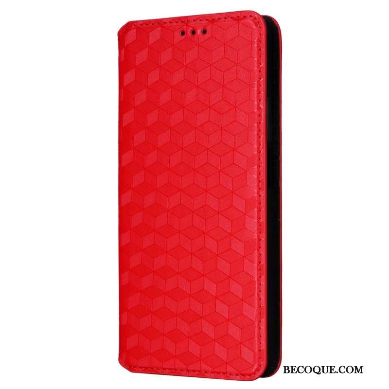 Flip Cover Xiaomi Redmi Note 13 Pro 4G / Poco M6 Pro 4G Motif Losange