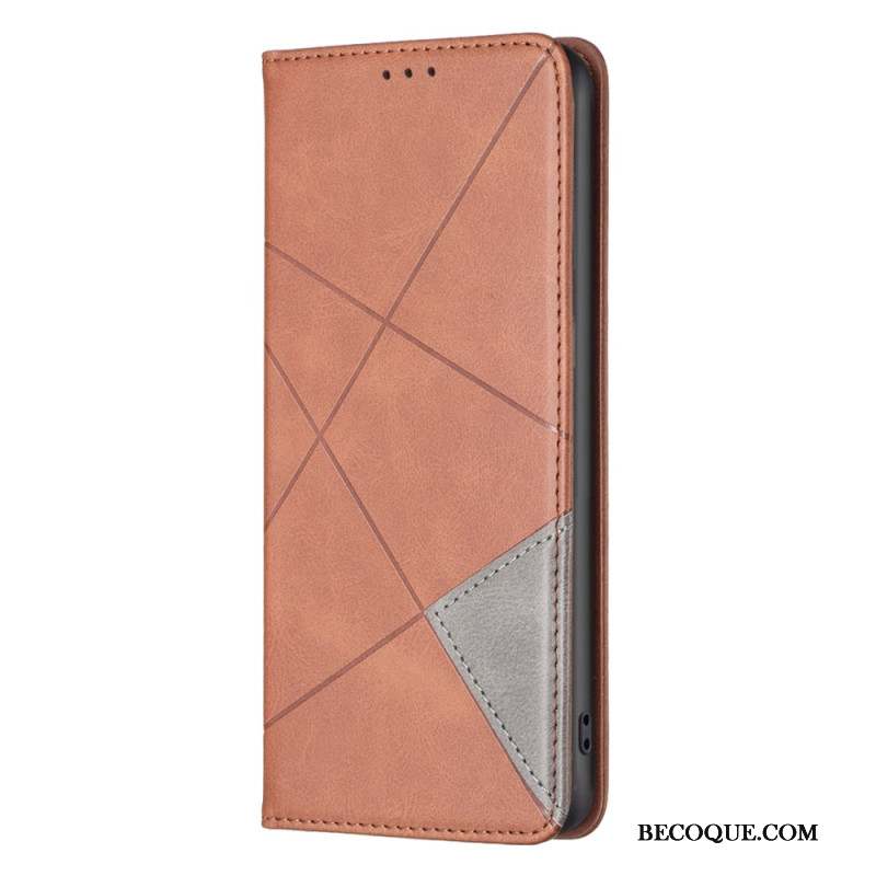 Flip Cover Xiaomi Redmi Note 13 Pro 5G / Poco X6 5G Motifs Géométriques