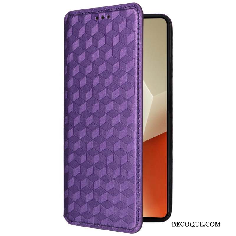 Flip Cover Xiaomi Redmi Note 13 Pro 5G / Poco X6 Cubes 3D