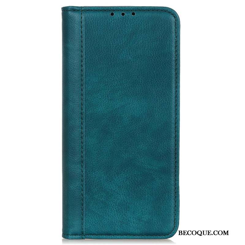 Flip Cover Xiaomi Redmi Note 13 Pro Plus 5G Cuir Fendu Rétro