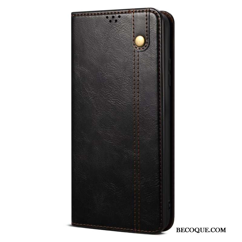 Flip Cover Xiaomi Redmi Note 13 Pro Plus 5G Simili Cuir Ciré