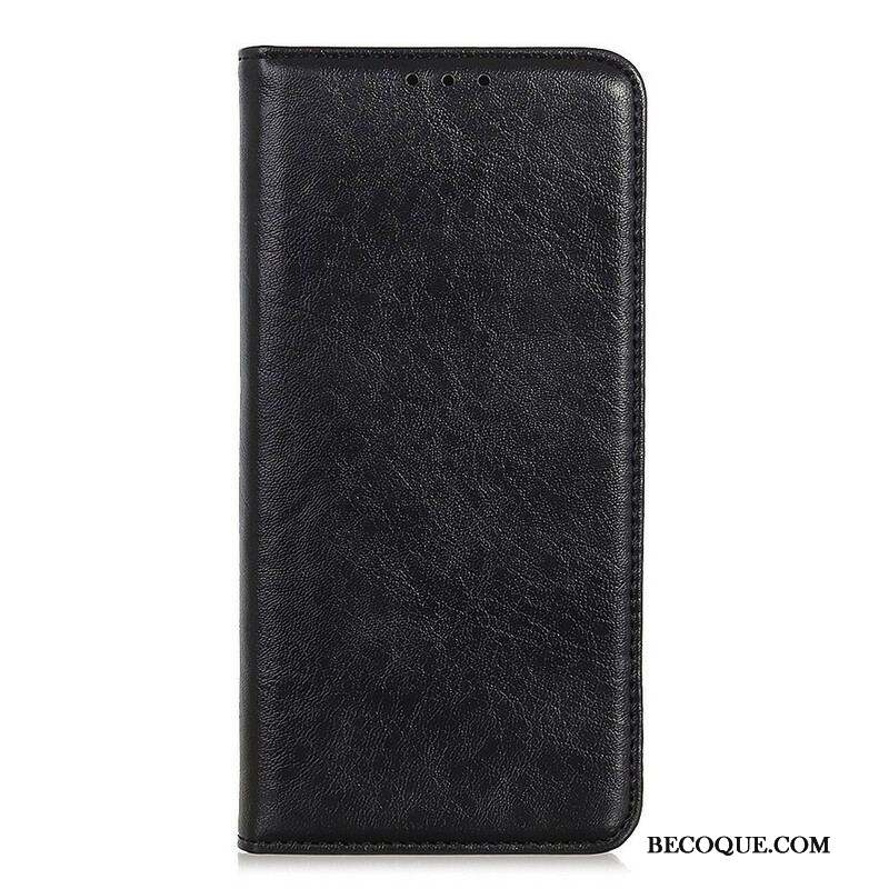 Flip Cover iPhone 13 Mini Cuir Fendu Texturé