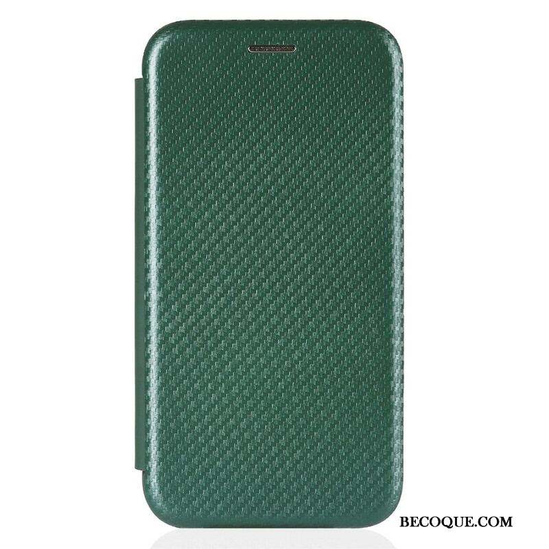 Flip Cover iPhone 13 Mini Fibre Carbone