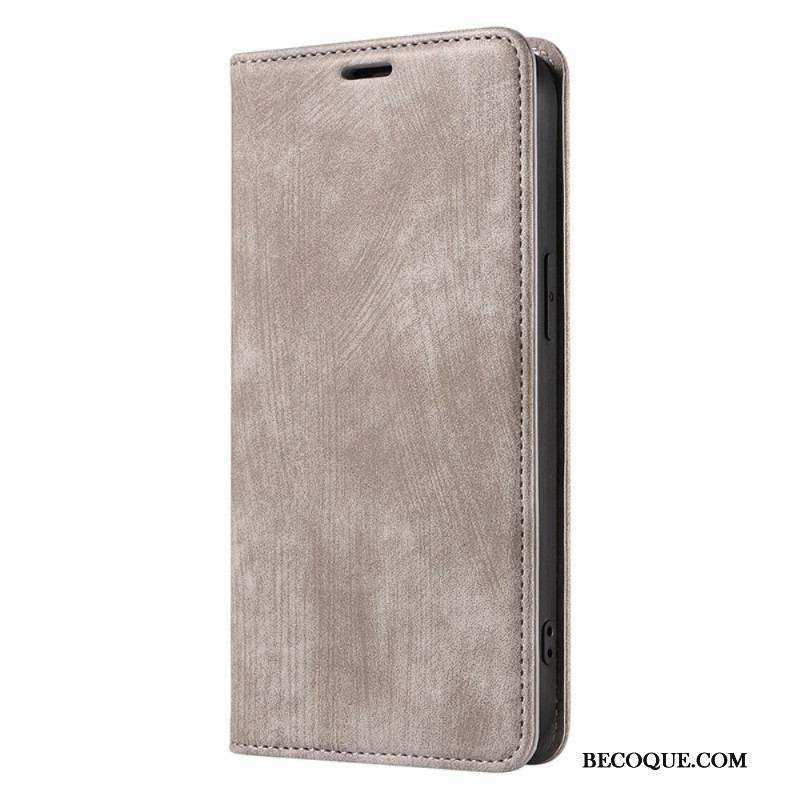 Flip Cover iPhone 14 Plus Simili Cuir Coloré