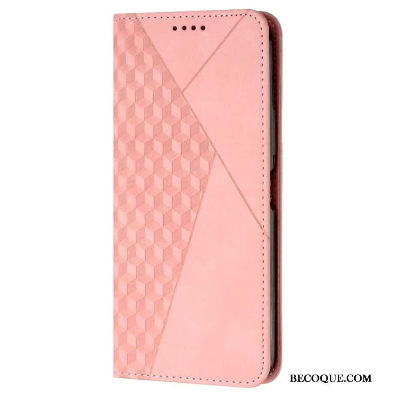 Flip Cover iPhone 16 Plus Motif Losanges